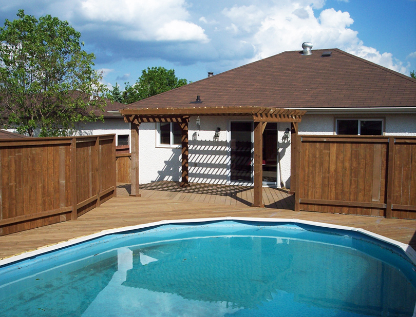 Wood Pergola Installation